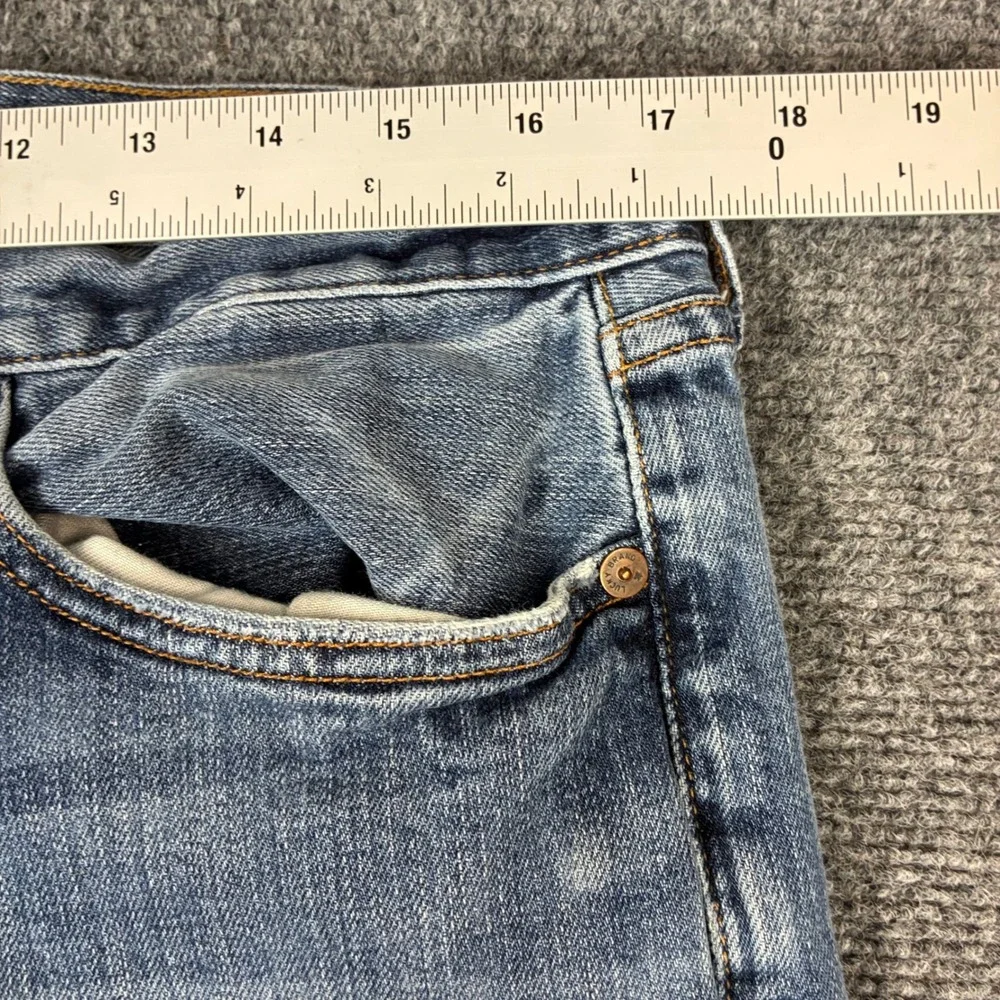 Lucky Brand 361 Vintage Straight Jeans Mens Size 34x32 Blue Candian Denim Fabric